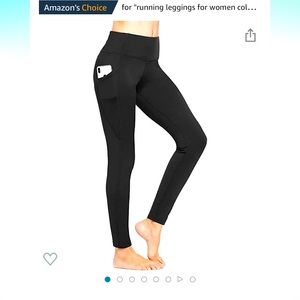 Warm, fleece lined, leggings or tights with pockets!